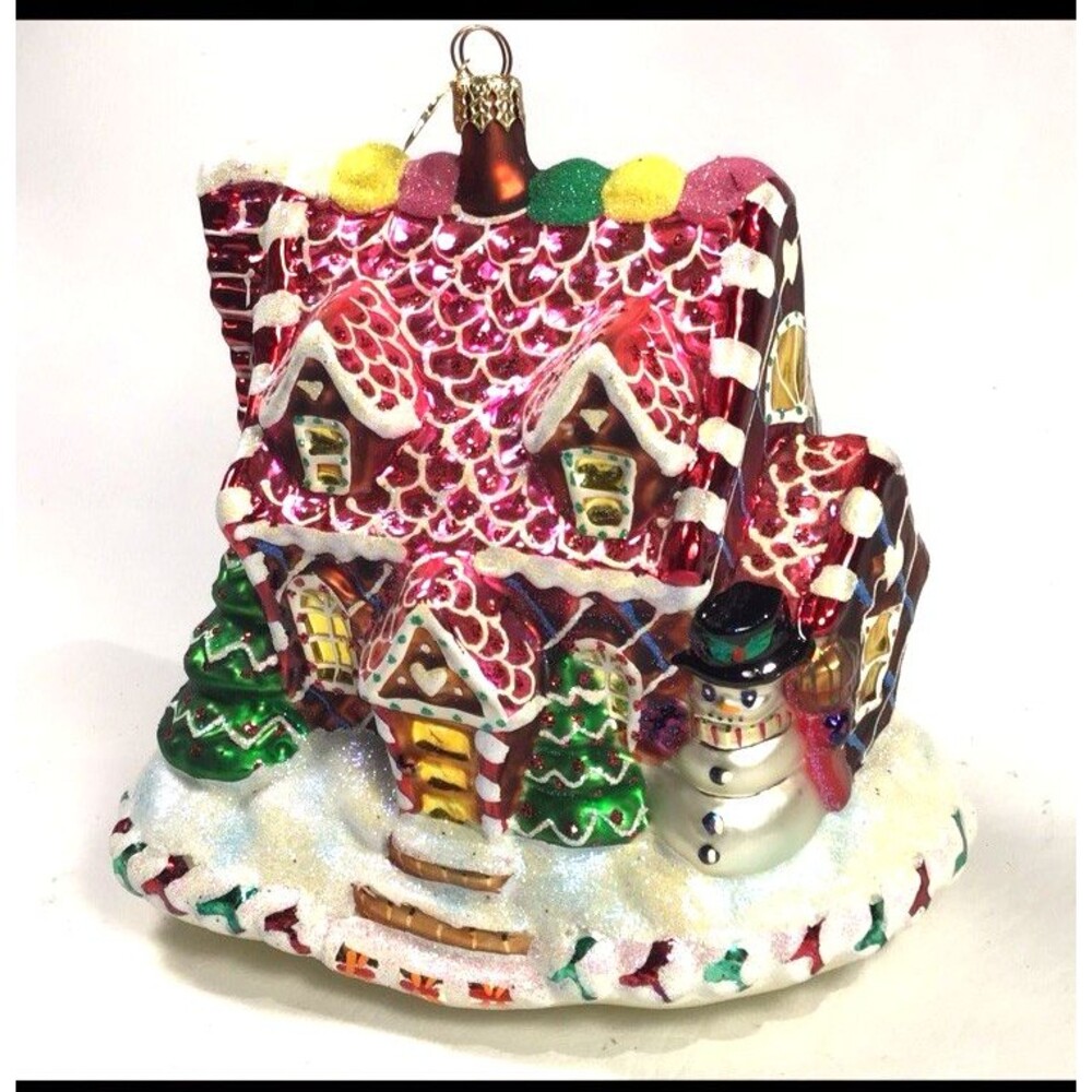 Vintage Christopher Radko “Sugar Chateau” Mouth-blown Glass Ornament